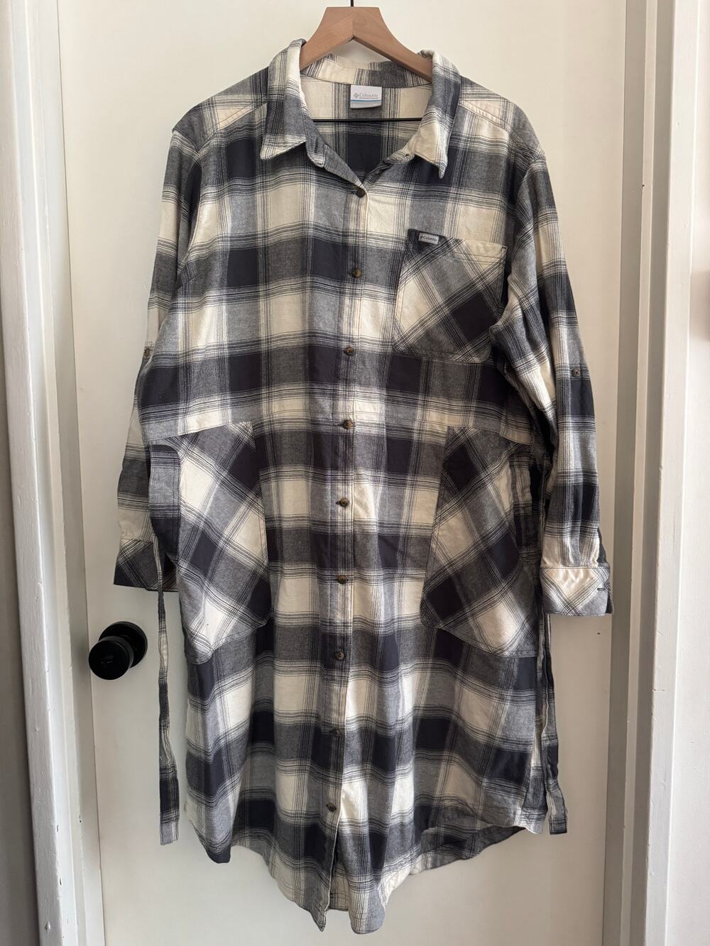 COLUMBIA Pine Street Flannel Shirt Dress 3x
